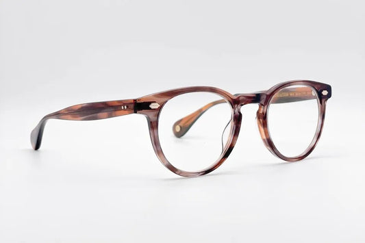 Garrett Leight Hercules Marrone occhiali da vista rotondi