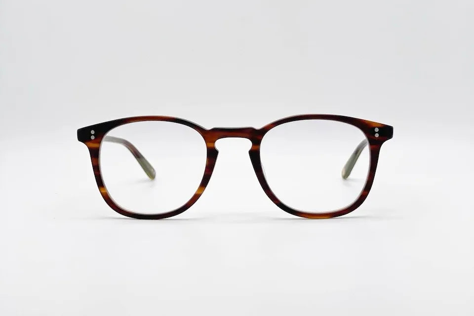 Buy Garrett Leight Kinney Brown Optical Glasses - Semi-Square Shape