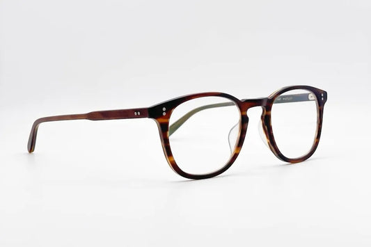 Garrett Leight Kinney Marrone occhiali da vista semi-quadrati