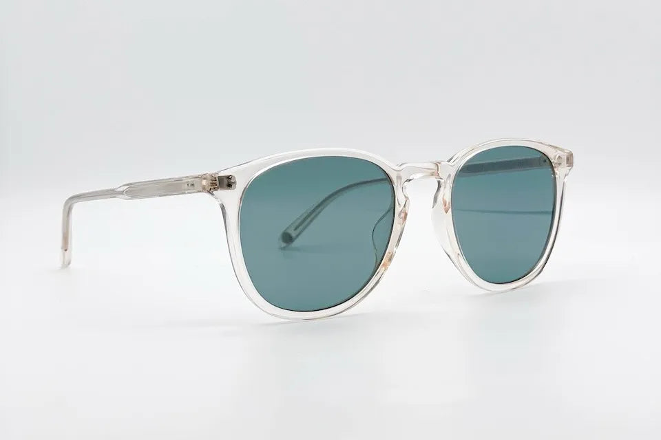 Garrett Leight Kinney Crystal occhiali da sole semi-quadrati
