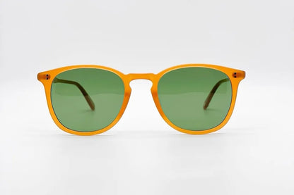 Garrett Leight Kinney Yellow - Classic Semi-Square Sunglasses