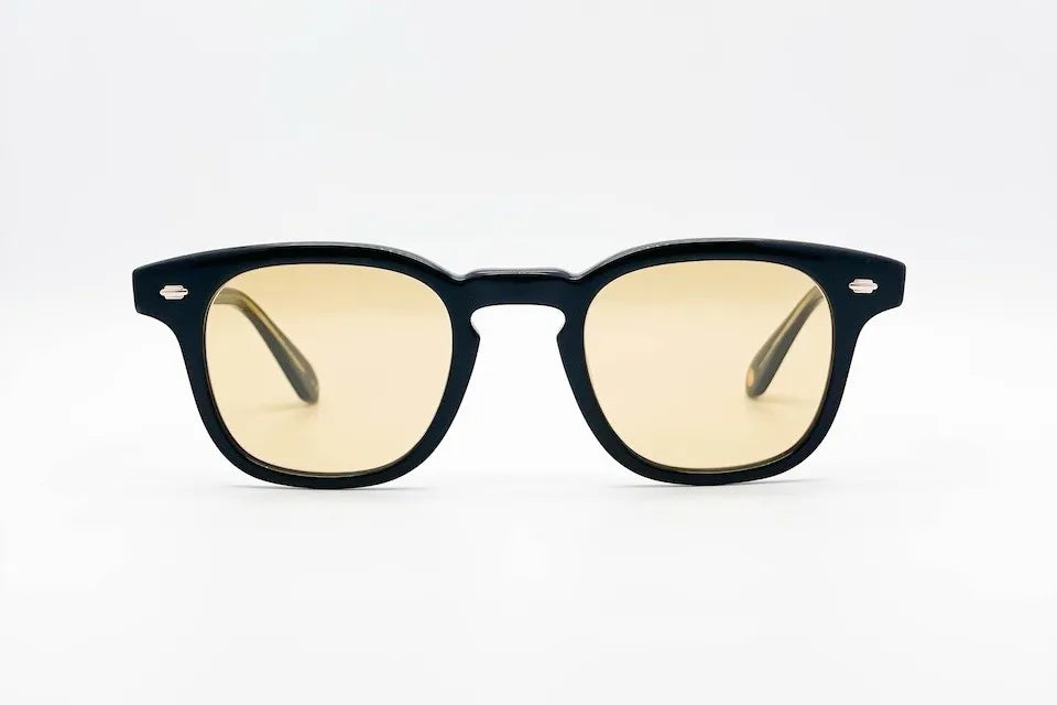 Garrett Leight Sherwood Black - '50s Square Sunglasses Made in Japan