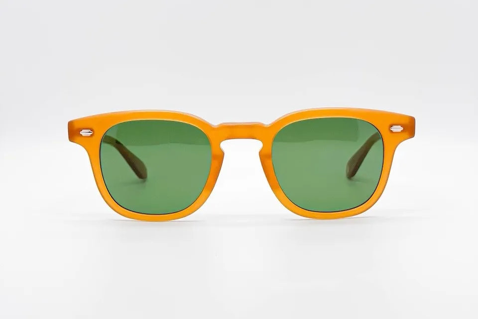 Garrett Leight Sherwood Yellow - '50s Square Sunglasses Made in Japan