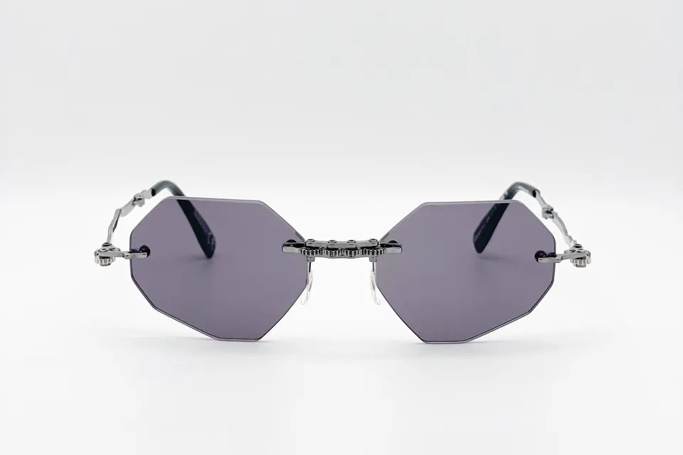Kuboraum H44 Gunmetal Sunglasses - Handcrafted in Italy