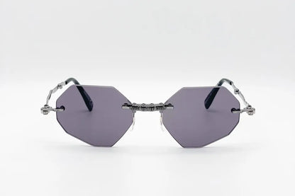 Kuboraum H44 Gunmetal Sunglasses - Handcrafted in Italy