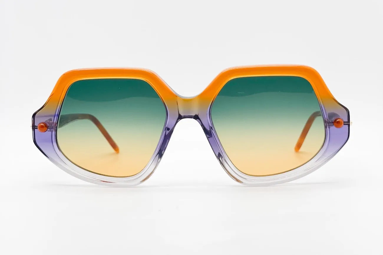 Kuboraum P20 Orange Purple Women's Sunglasses | DesignOptical