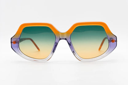 Kuboraum P20 Orange Purple Women's Sunglasses | DesignOptical
