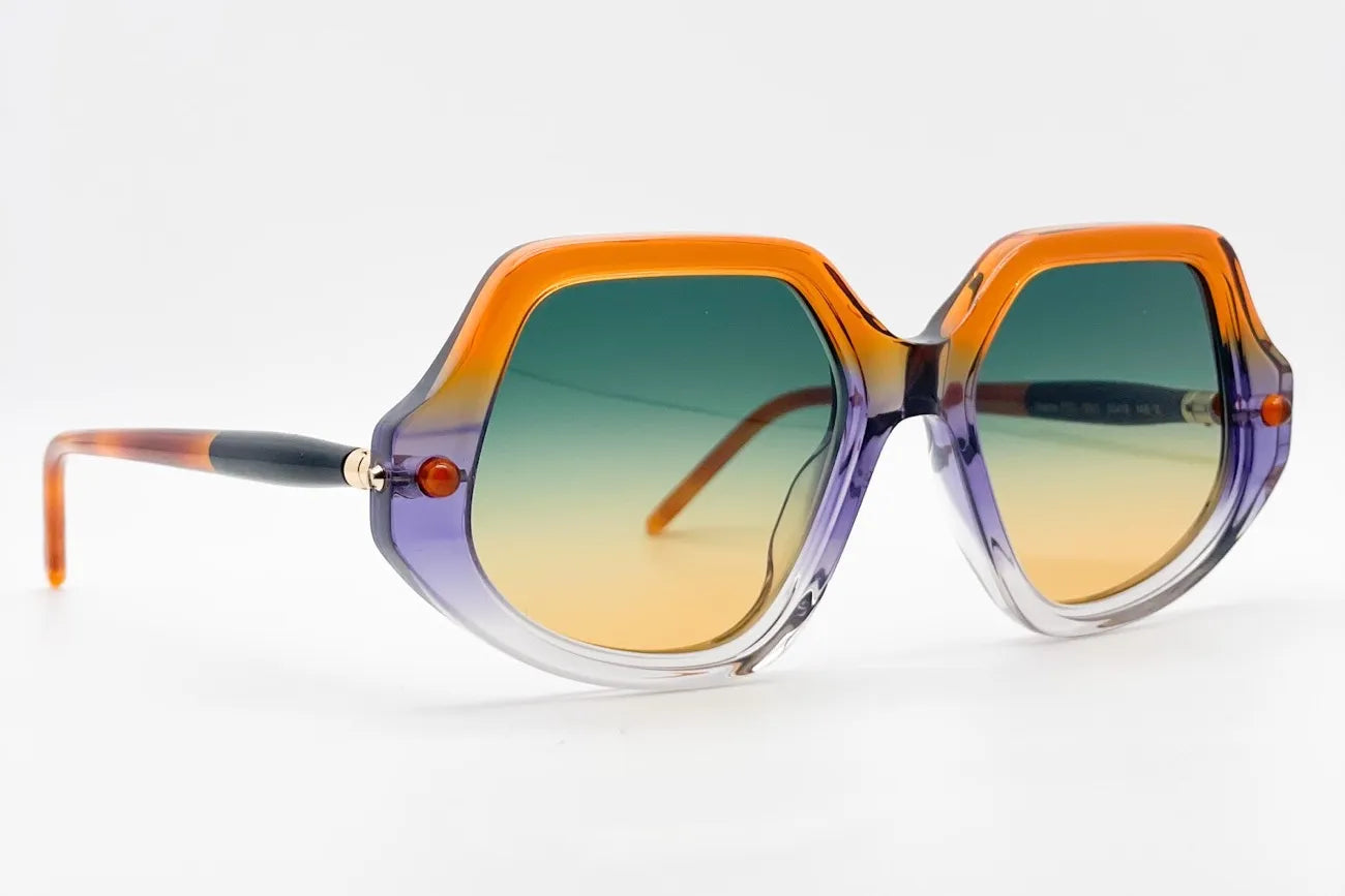 Kuboraum P20 Orange Purple sunglasses front view