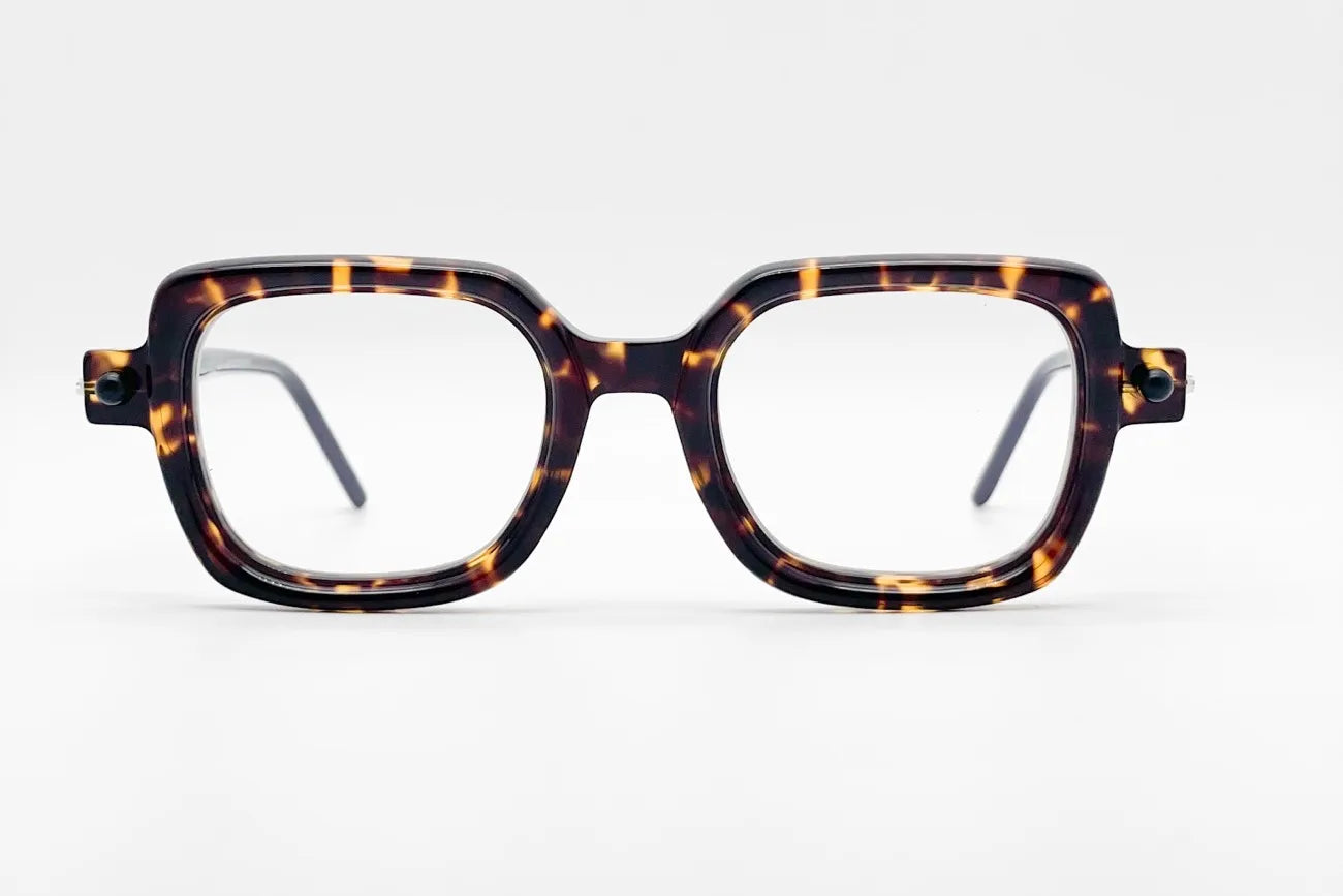 Kuboraum P4 Tortoise Luxury Optical | Handmade Italy
