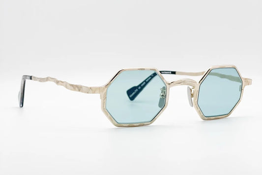 Kuboraum Z19 Gold round metal sunglasses