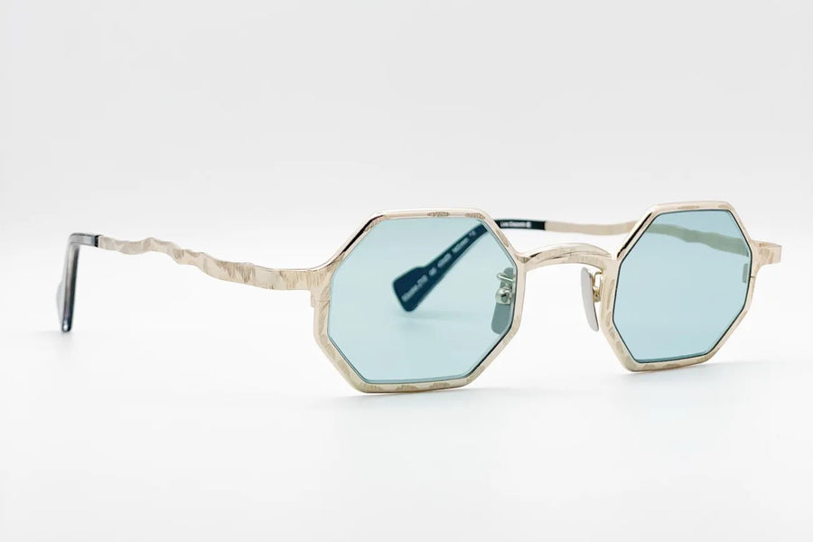 Kuboraum Z19 Gold round metal sunglasses