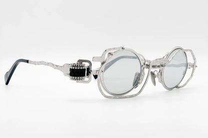 Kuboraum Z50 Silver futuristic metal sunglasses