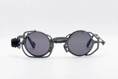 Kuboraum Z50 Black Sunglasses - Italian Sculptural Eyewear