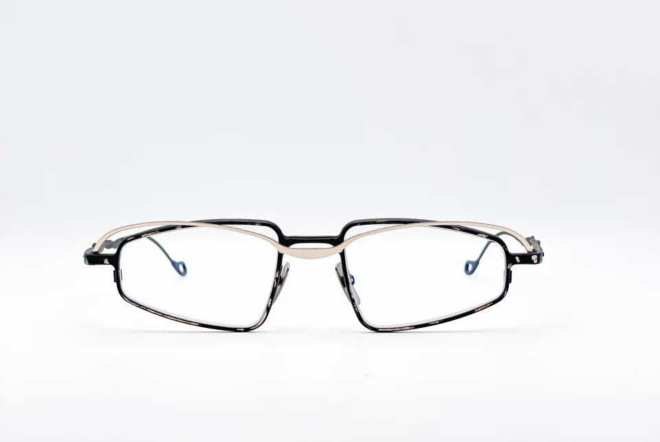 Kuboraum H73: Black Rectangular Unisex Optical Glasses