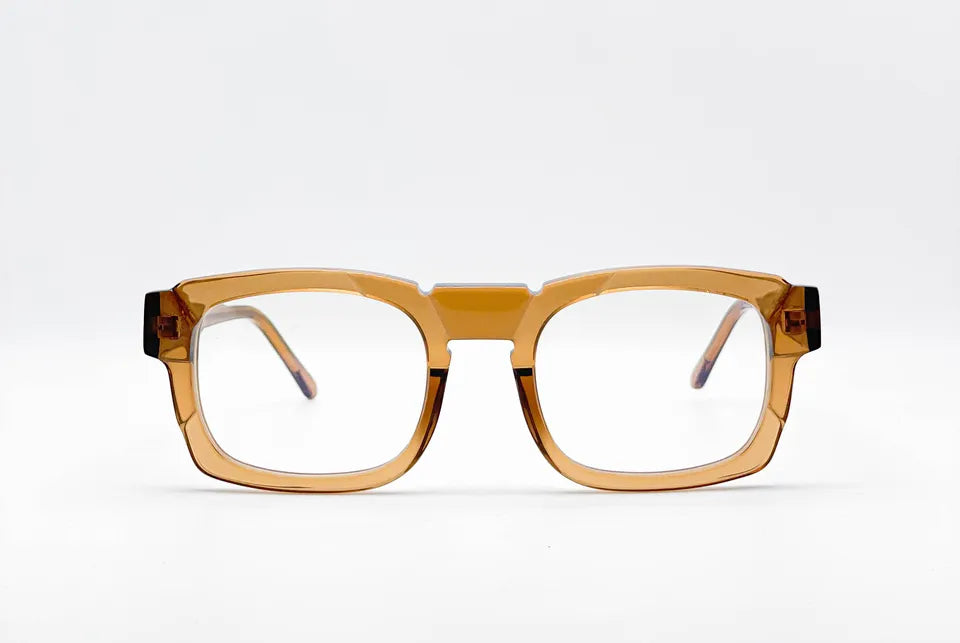 Kuboraum K18: Honey Rectangular Unisex Optical Glasses