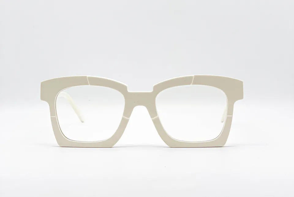 Kuboraum K5: White Square Women's Optical Glasses