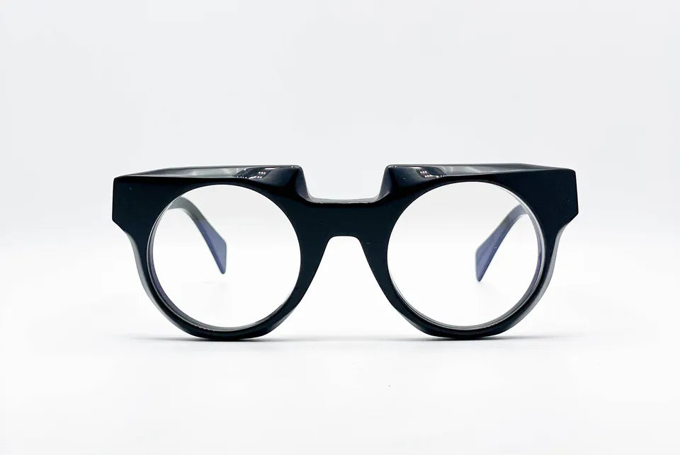 Kuboraum X20: Black Rectangular Unisex Sunglasses