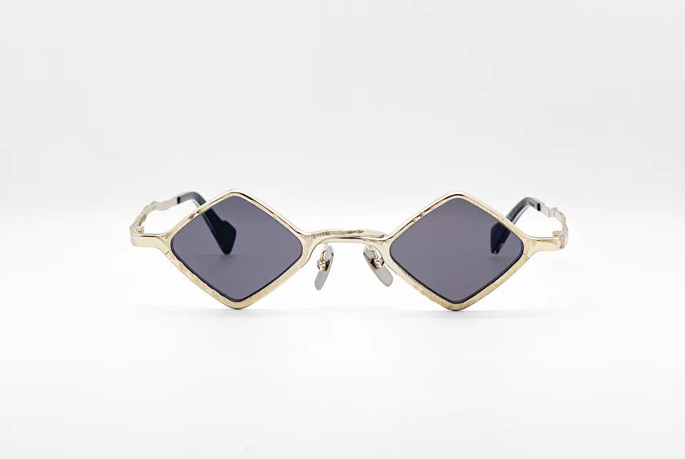 Kuboraum Z14: Gold Rhombus Unisex Sunglasses