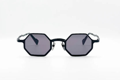 Kuboraum Z19: Black Square Unisex Sunglasses