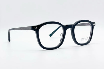 Matsuda M2068 Black Japanese optical frames front view