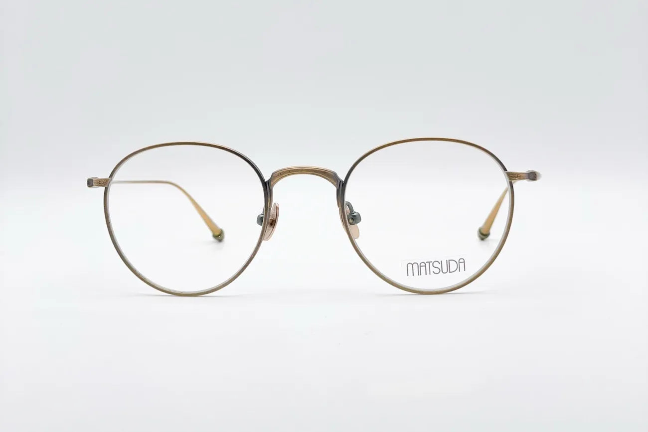 Matsuda M3085 Gold Titanium Optical Frames | DesignOptical