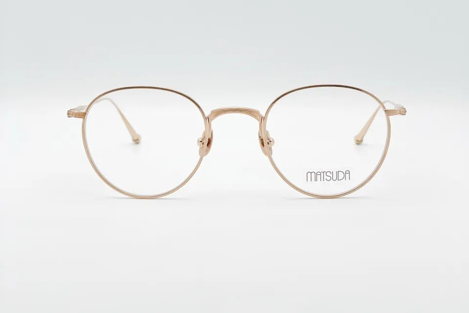 Matsuda M3085 Gold Architectural Optical Frames