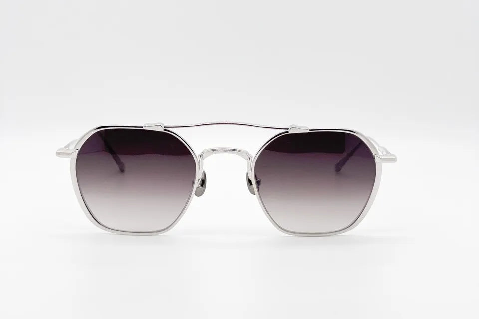 Matsuda M3145 Silver Aviator Sunglasses