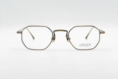 Matsuda M3166 Gold Rectangular Eyeglasses