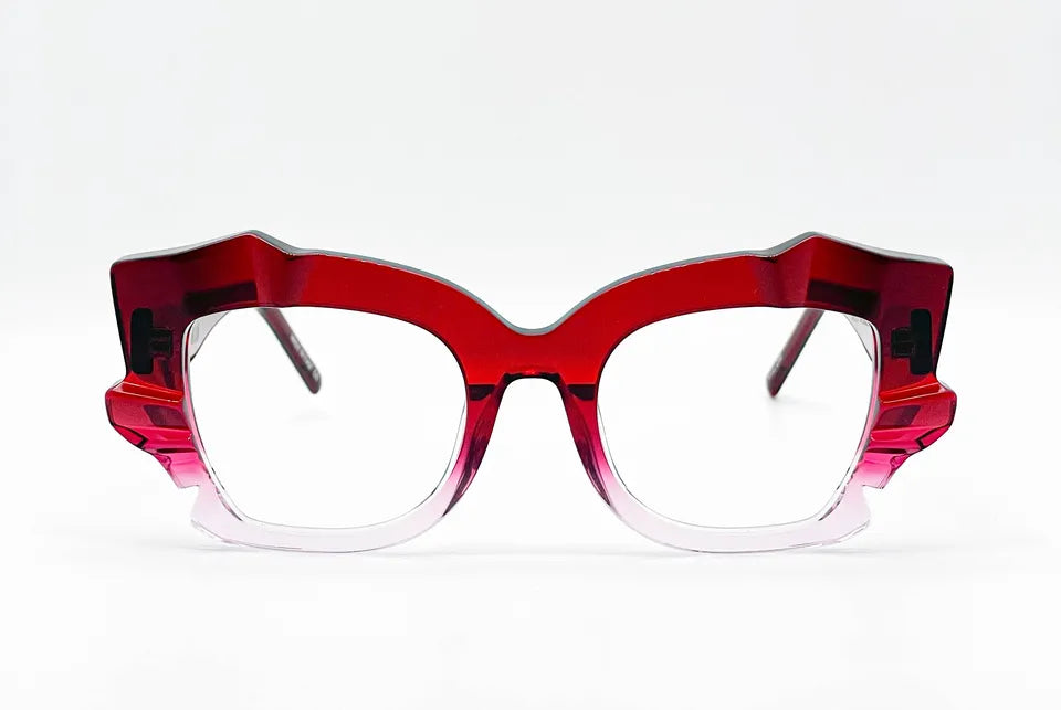 Oscar Mamooi Iceland: Red Oversized Women's Optical Glasses