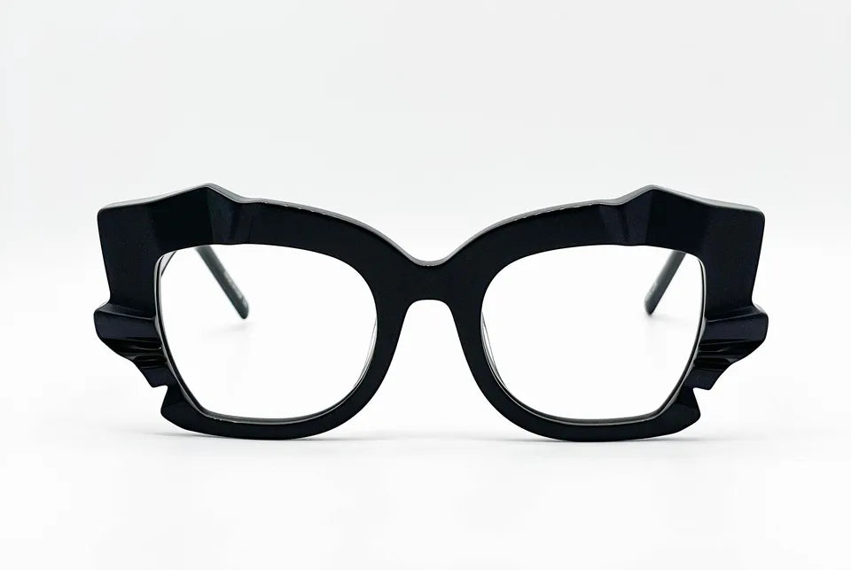 Oscar Mamooi Iceland: Black Oversized Women's Optical Glasses