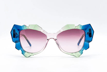 Oscar Mamooi Innocence Green Blue Sunglasses