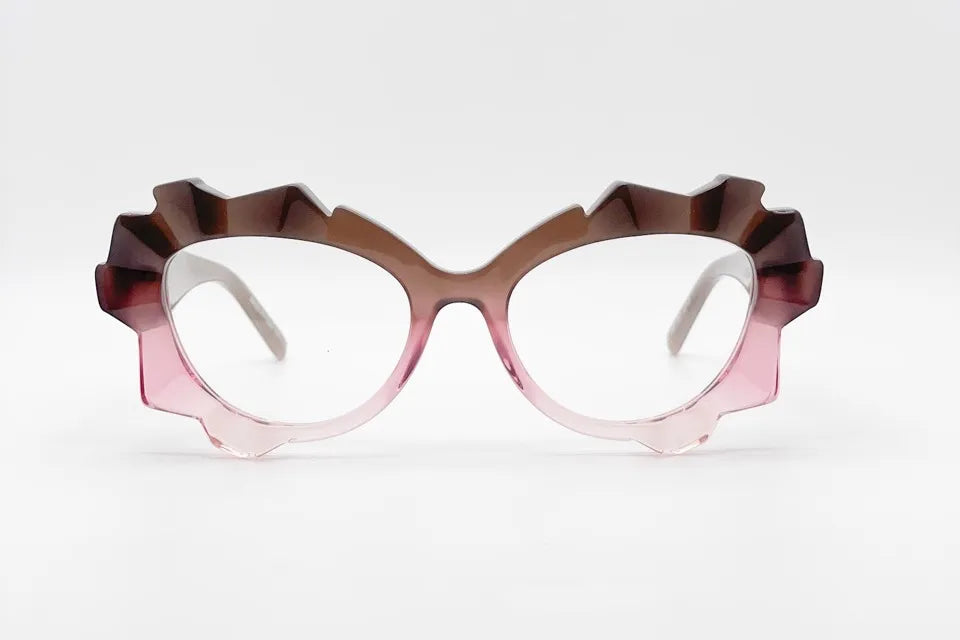 Oscar Mamooi Sacrifice Rosi Night Pink Brown Luxury Frames