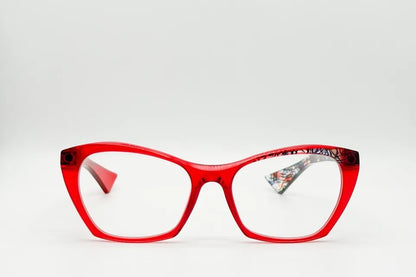 Piero Massaro PM486 523 Red Purple Eyeglasses