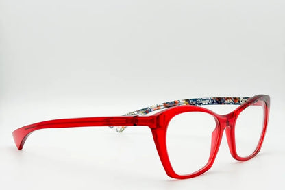Piero Massaro PM486 523 Red Purple optical frames