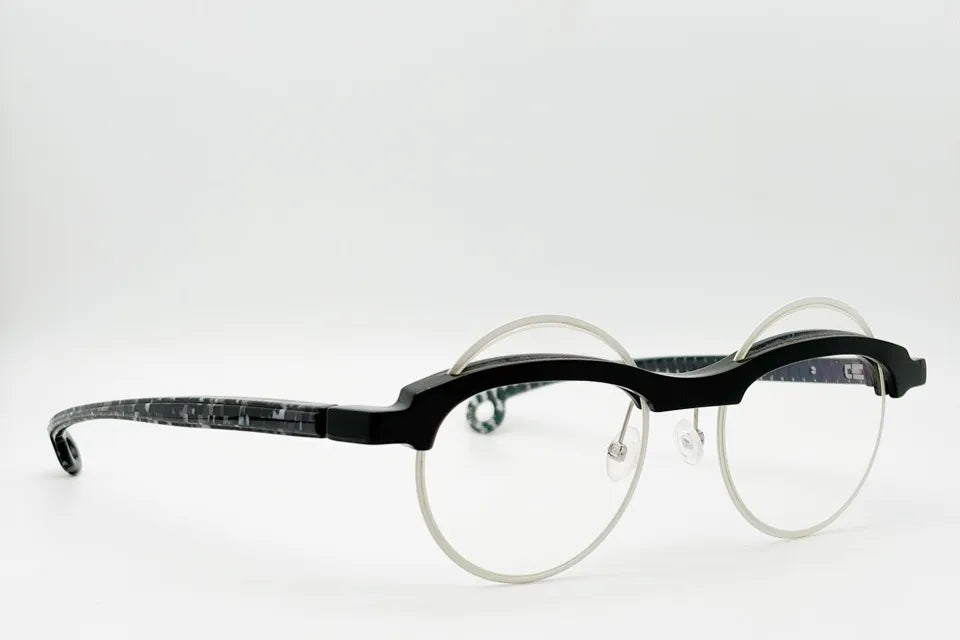 Piero Massaro PM002 319 White Black optical frames