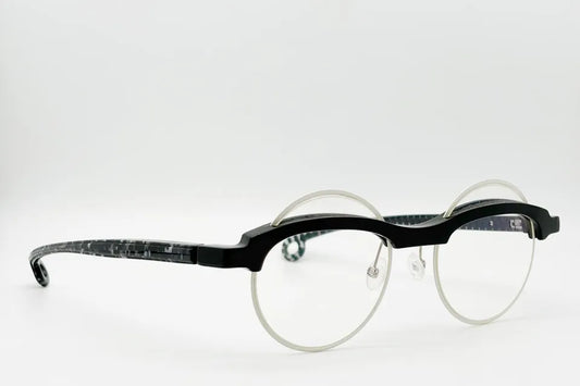 Piero Massaro PM002 319 White Black optical frames