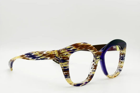 Piero Massaro PM933 LG3 Yellow Purple optical frames
