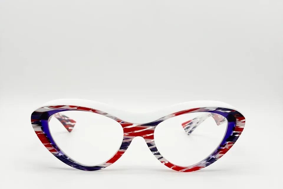 Piero Massaro PM938 LG2 White Red Purple Optical Frames