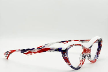 
    Piero Massaro PM938 - Cat Eyeglasses - Piero Massaro PM938 LG2 White Red Purple optical frames
  