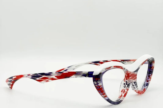 Piero Massaro PM938 LG2 White Red Purple optical frames