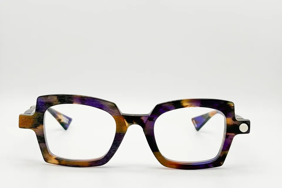 Piero Massaro PM952 MV4 Tortoise Purple Eyeglasses