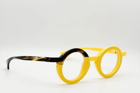 Piero Massaro PM955 664 Yellow Brown optical frames
