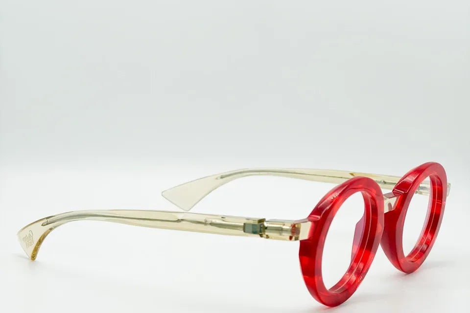 Piero Massaro PM957 133 Red Champagne optical frames