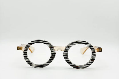 Piero Massaro PM957 MV1 White Brown Eyeglasses