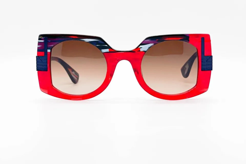 Theo Anna Renekids 11 Redpurple: Oversize Kids Sunglasses