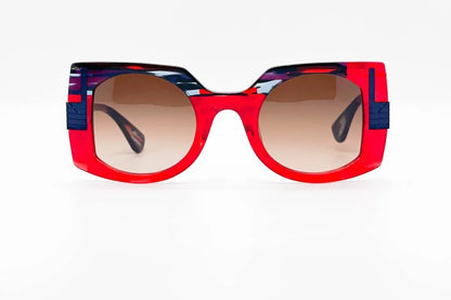 Theo Anna Renekids 11 Redpurple: Oversize Kids Sunglasses