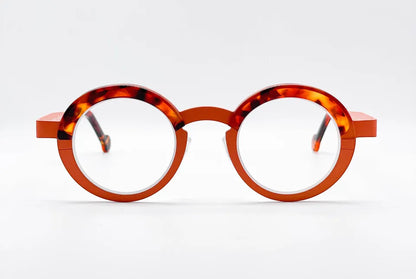 Theo Balloons Orange Unisex Round Optical Glasses