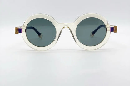 Theo Cassette Yellowblue Sunglasses - Designer Eyewear