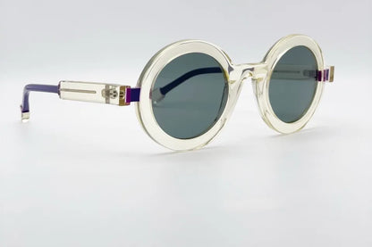 Theo Cassette Yellow Blue sunglasses front view