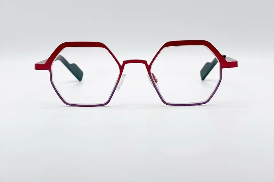 Theo Cheer Redpurple Optical Frames - Italy